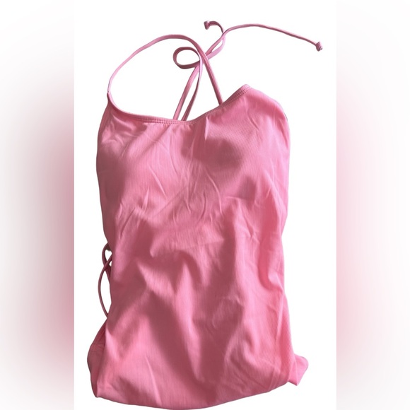 CASA DEL SOL BARBIECORE PINK CRISSCROSS OPEN BACK ONE PIECE SMALL NWT - Picture 4 of 8